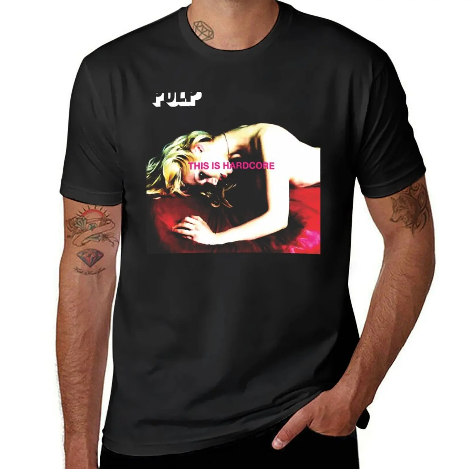 

This is pulp T-Shirt Blouse tops Short sleeve tee Men's clothing