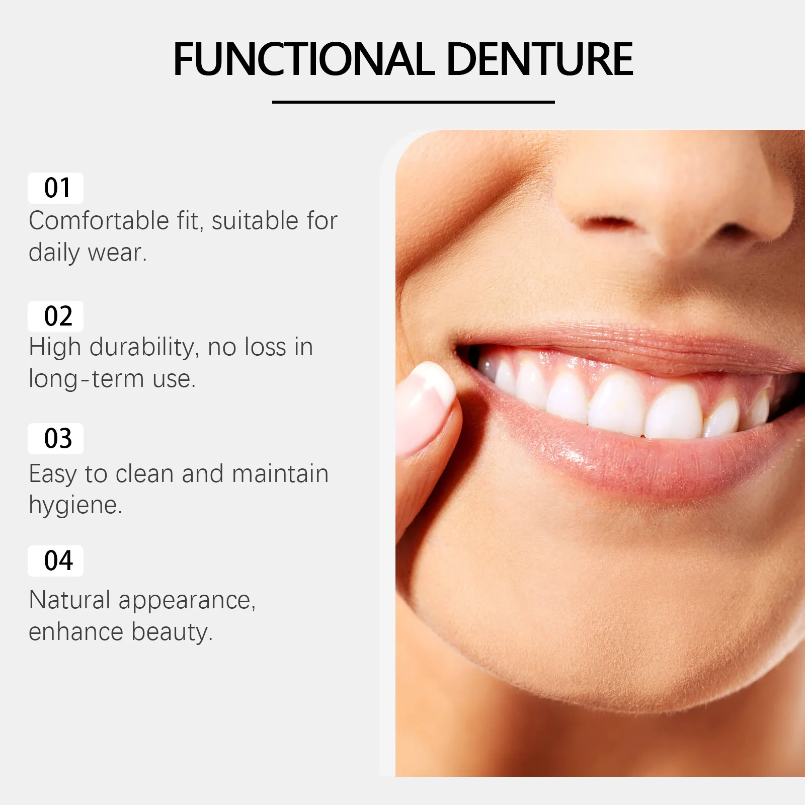 Denture Decoration Set - Denture Decoration Set for Enhancing Smile Aesthetics, Natural Fit and Comfortable Material