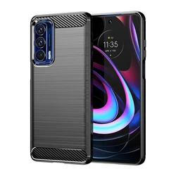 Shockproof Soft Silicone Protective Phone Bumper Case for Moto Edge 20 Fusion (Black)
