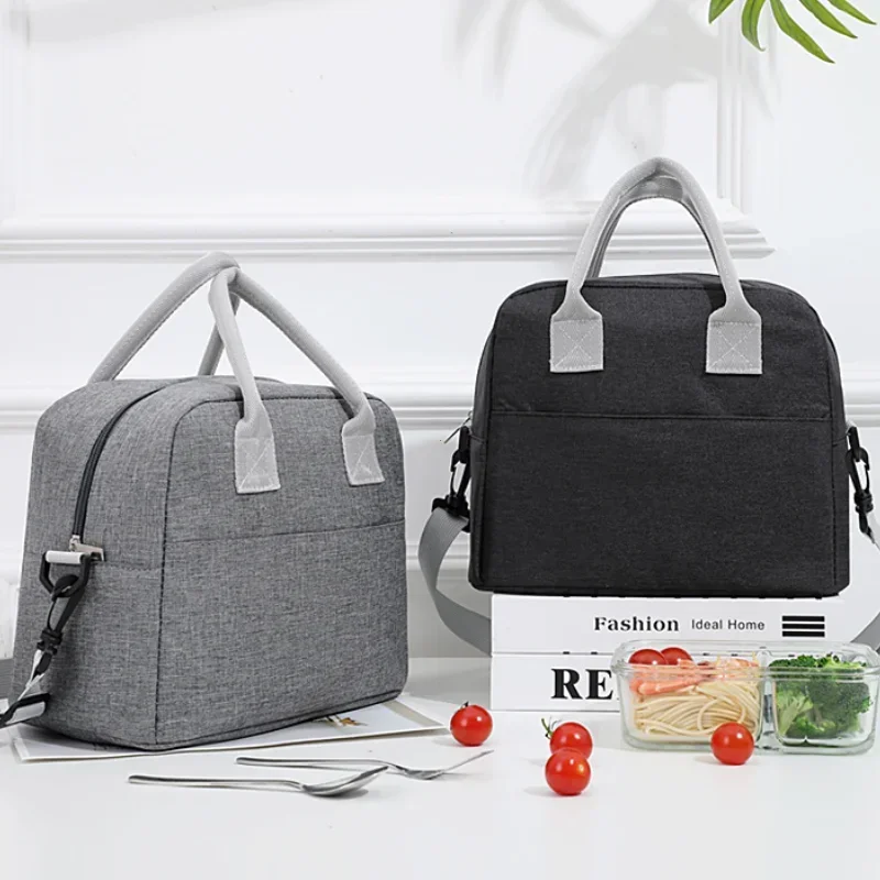 2026 Portable Lunch Bag Cooler Tote Hangbag Picnic Insulated Box Canvas Thermal Food Container Men Women Kids Travel Lunchbox