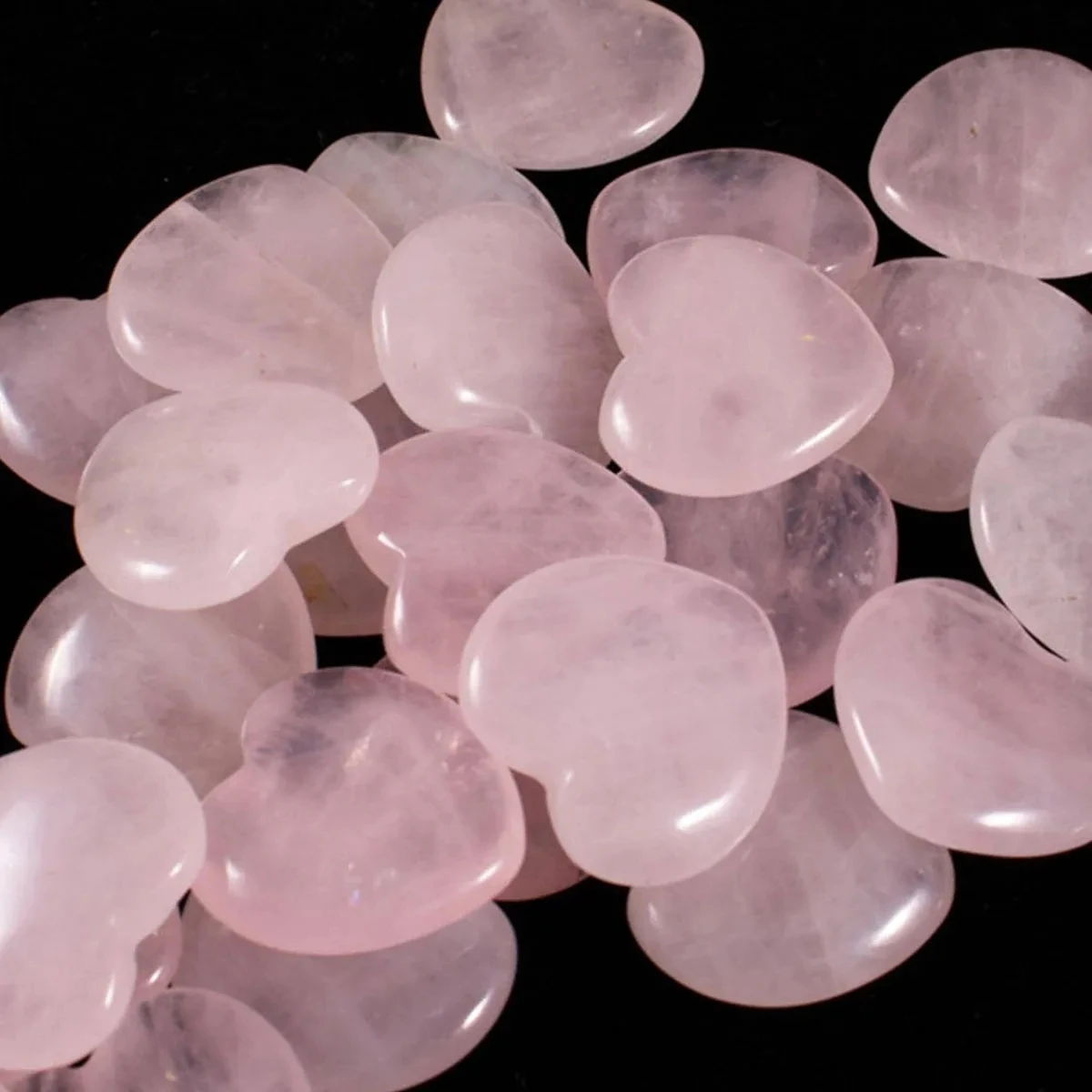 20/30/50PCS Rose Quartz Heart Crystal Set – Polished Stones for Healing, Reiki, and Valentine’s Gifts 19 Sc644c80290e74532be453c041f26adedv