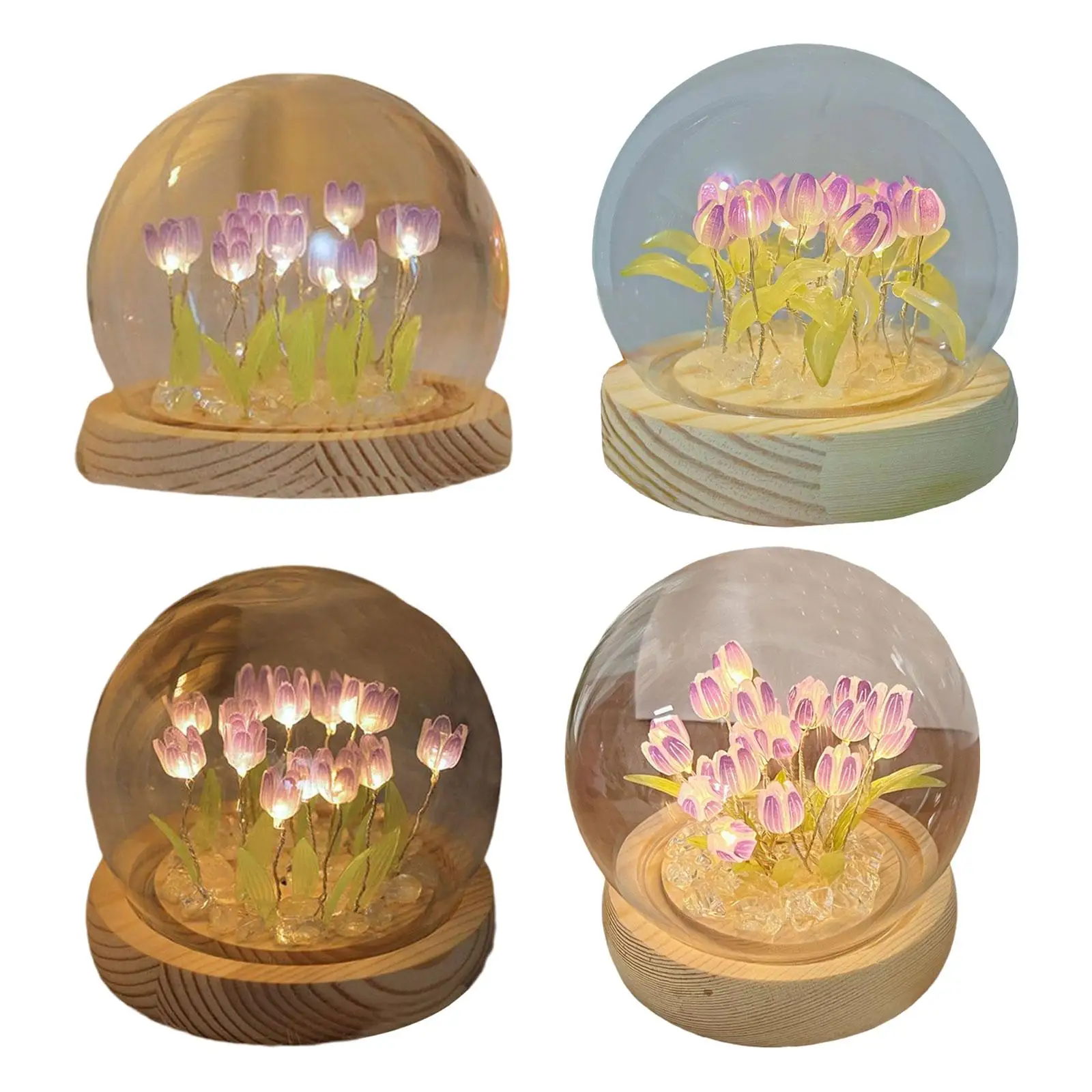 

Violet Flowers Night Light DIY Material Package Birthday Gift