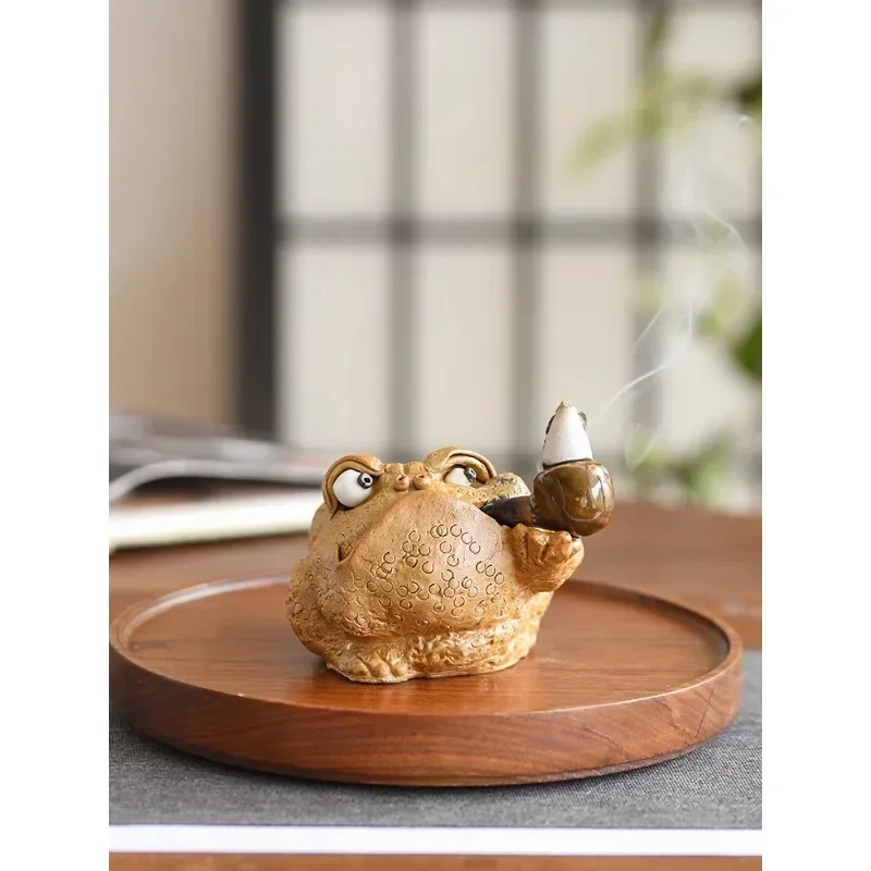 

Tea Pet Ornaments Can Cultivate Fragrance Furnace Tower Fragrance Chenxiang Zen Tea Table Tea Table Toad Ceramic