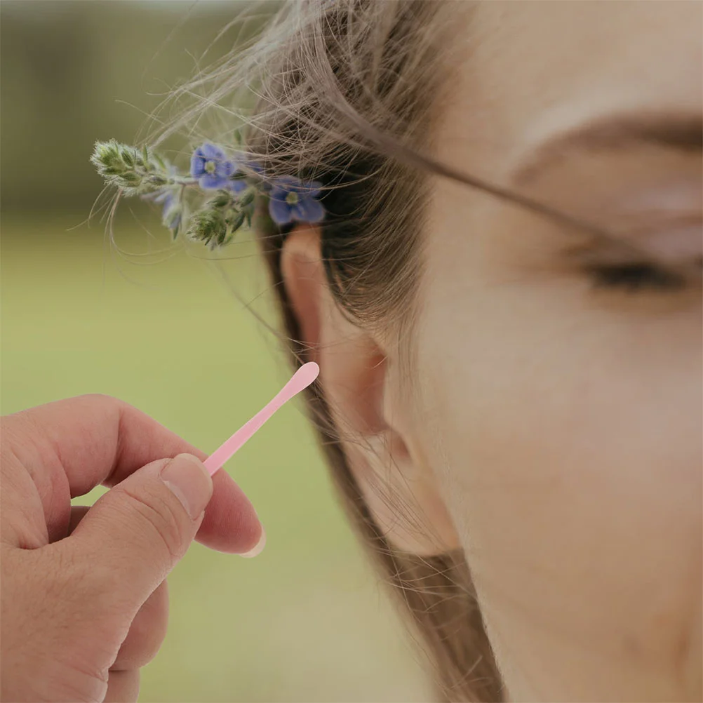 80 Pcs Disposable Ear Pick Earwax Removal Spoons Cleaning Sticks Plugs Cleaners Picks Environmental Child Headset 3
