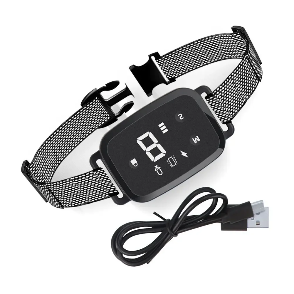 Collar de perro antiladridos automático inteligente pantalla Digital HD IP67 Collar impermeable para perro tapón de ladridos recargable dejar de ladridos