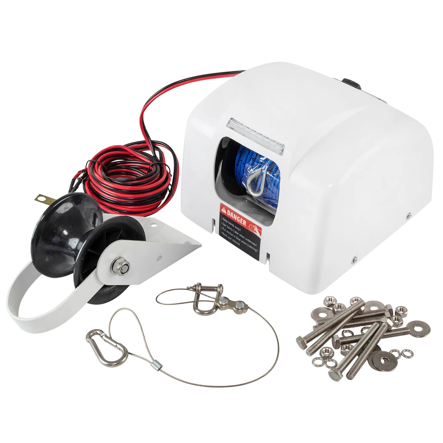 Big Water 45 Electric Anchor Winch Saltwater Boat Winch Wireless Remote