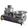 Popcorn machine Cotton Candy Machine commercial stainless steel electric gas mobile popcorn cotton candy Combine machine 1pc 3