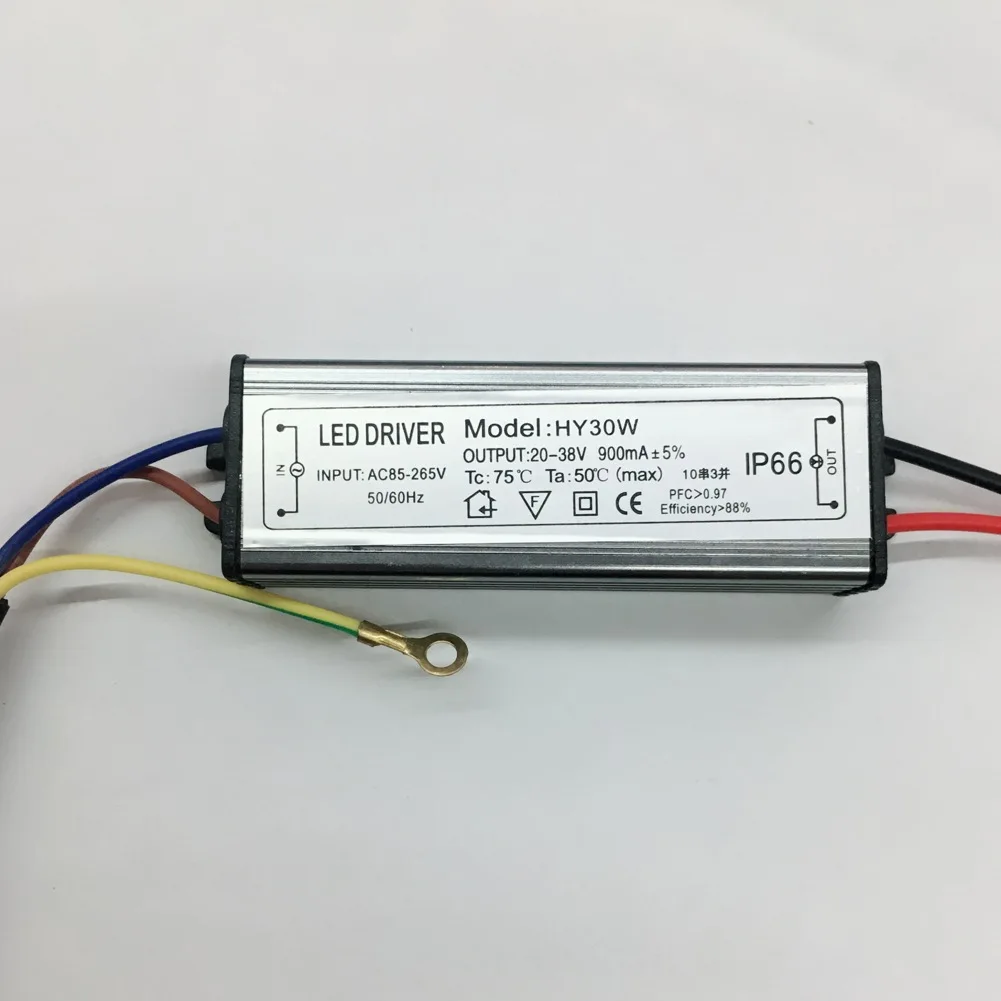 방수 LED 드라이버, AC 85-220V, 50W DC20-38V 1.5A 3A 전원 공급 장치, 투광 조명 변압기, IP66 알루미늄 어댑터, 1 개