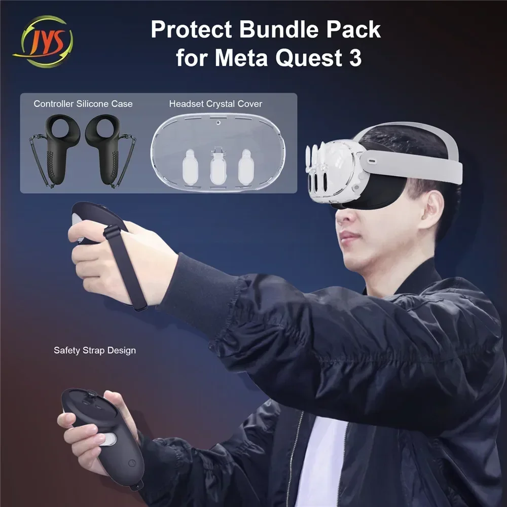 NEW 7 in 1 Silicone Protective Cover Set Compatible with Meta Quest 3 VR Accessories