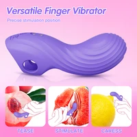 Fingervibrator für Frauen, Mini-Vagina-Vibrator, Klitoris, Nippel, Stimulator, weiblicher Masturbator, Interaktion, Sexspielzeug für Paare 2