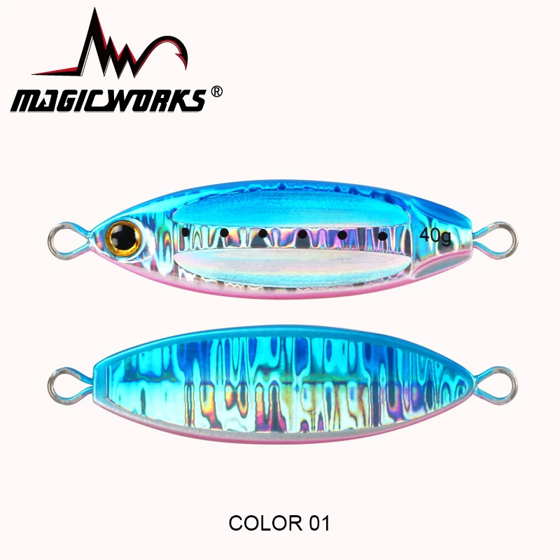 Esche Da Pesca HOT-JIG 120g (4oz) Affondamento Lento – Piombo Metallico Glow Per Acqua Salata – Jig Per Tonni, Cernie E GT