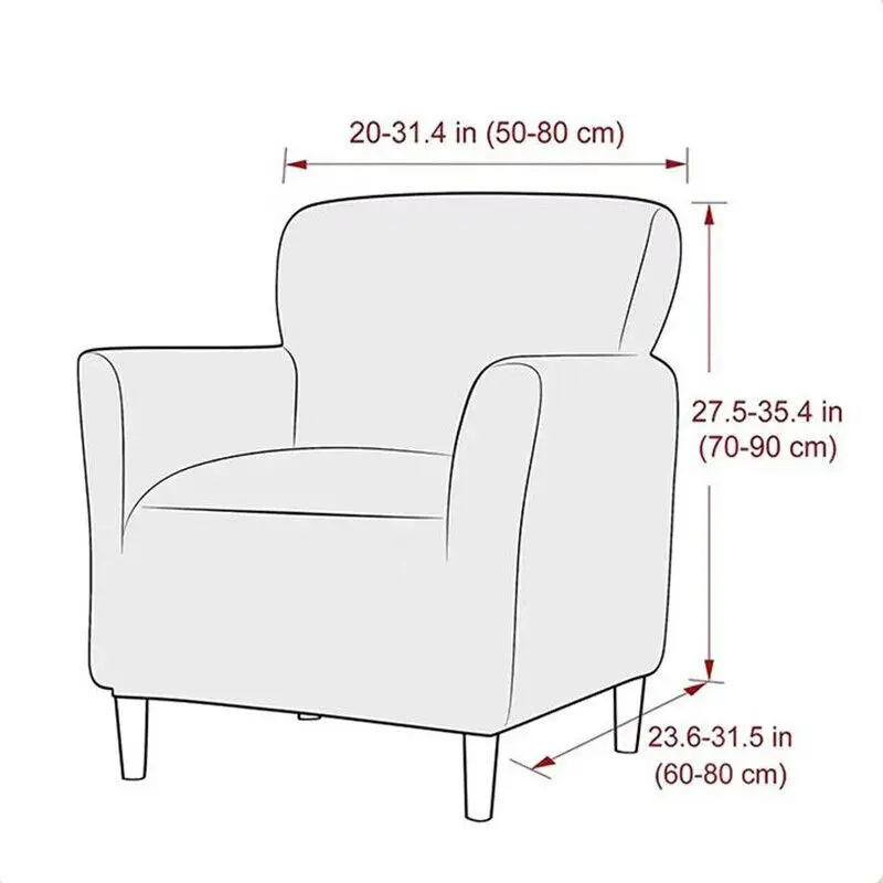Floral Stretch Chair Cover Sofa Single Armchair Slipcover Highbackrest Protect Living Room Furniture Protector Home Decoration 6