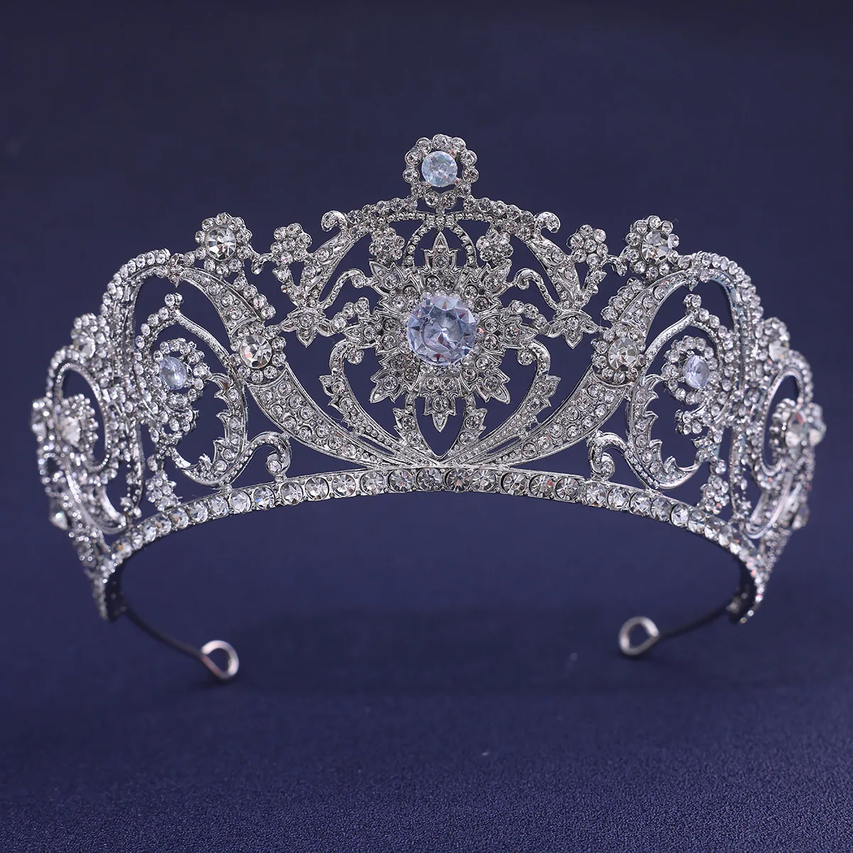 

Luxury Bride Tiaras Crystal Zirconia Wedding Hair Jewelry Headdress Queen Princess Bridal Crown Tiara Prom Party Women Daidem