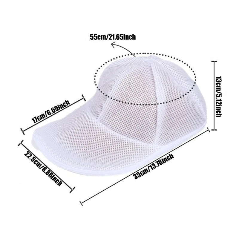 laundry bag clothes washing bag baseball cap washing bag 1/2pcs Hat Wash Protector Baseball Cap Cleaner Laundry Bag Wash Hat Bag Washing Machine Mesh Household Cleaning Supplies