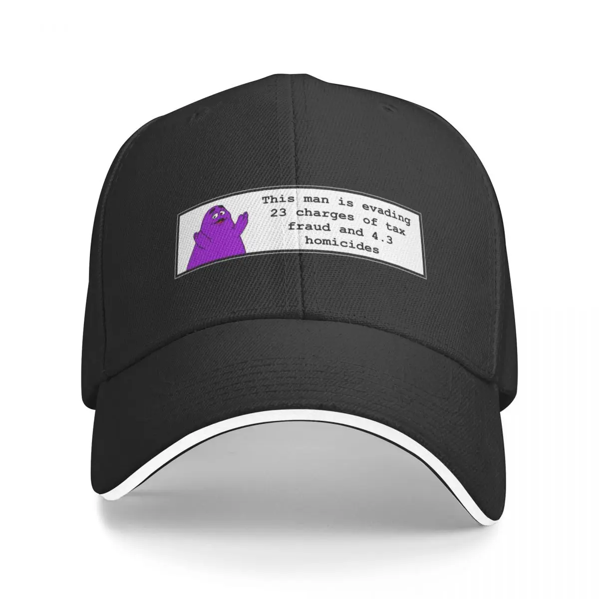 

grimace is a menance Baseball Cap Visor cute Female Men's