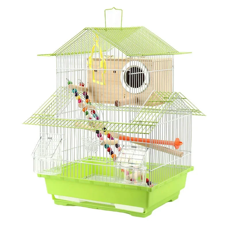 Soporte De Acero Inoxidable Para Loros - Columpio Con Gancho Y Dos Cuencos, Accesorio Para Aves