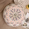 Geometric Cotton And Hemp Round Chair Cushion For Home Use Ethnic Style Puff Mat Tatami Comfortable Meditation Seat Cushion 6