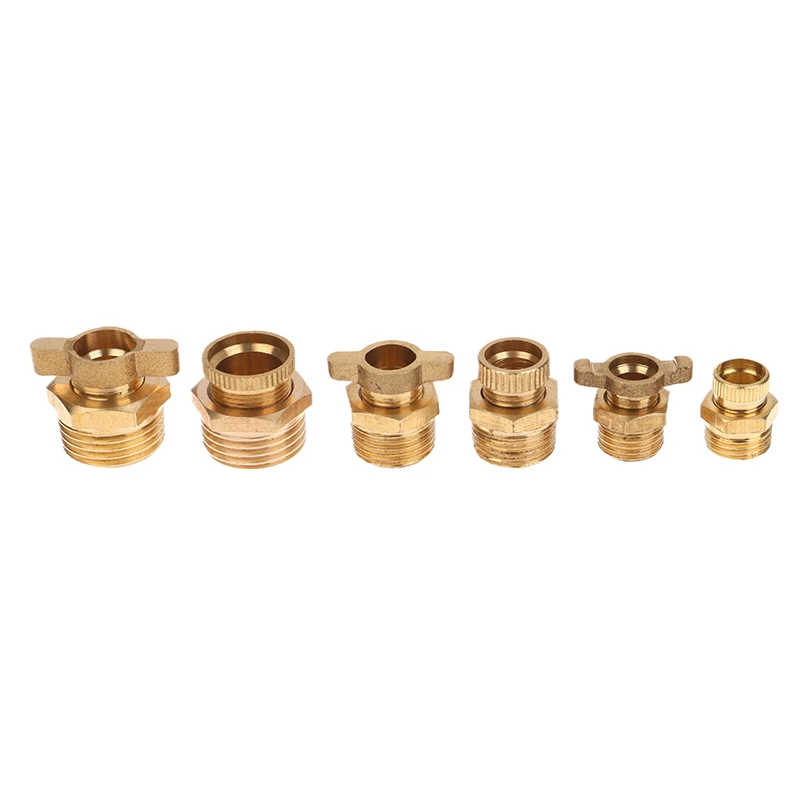 1/4 3/8 1/2 Brass Drain Valve Air Compressor Drain Valve For Air Compressor Tank Replacement Part
