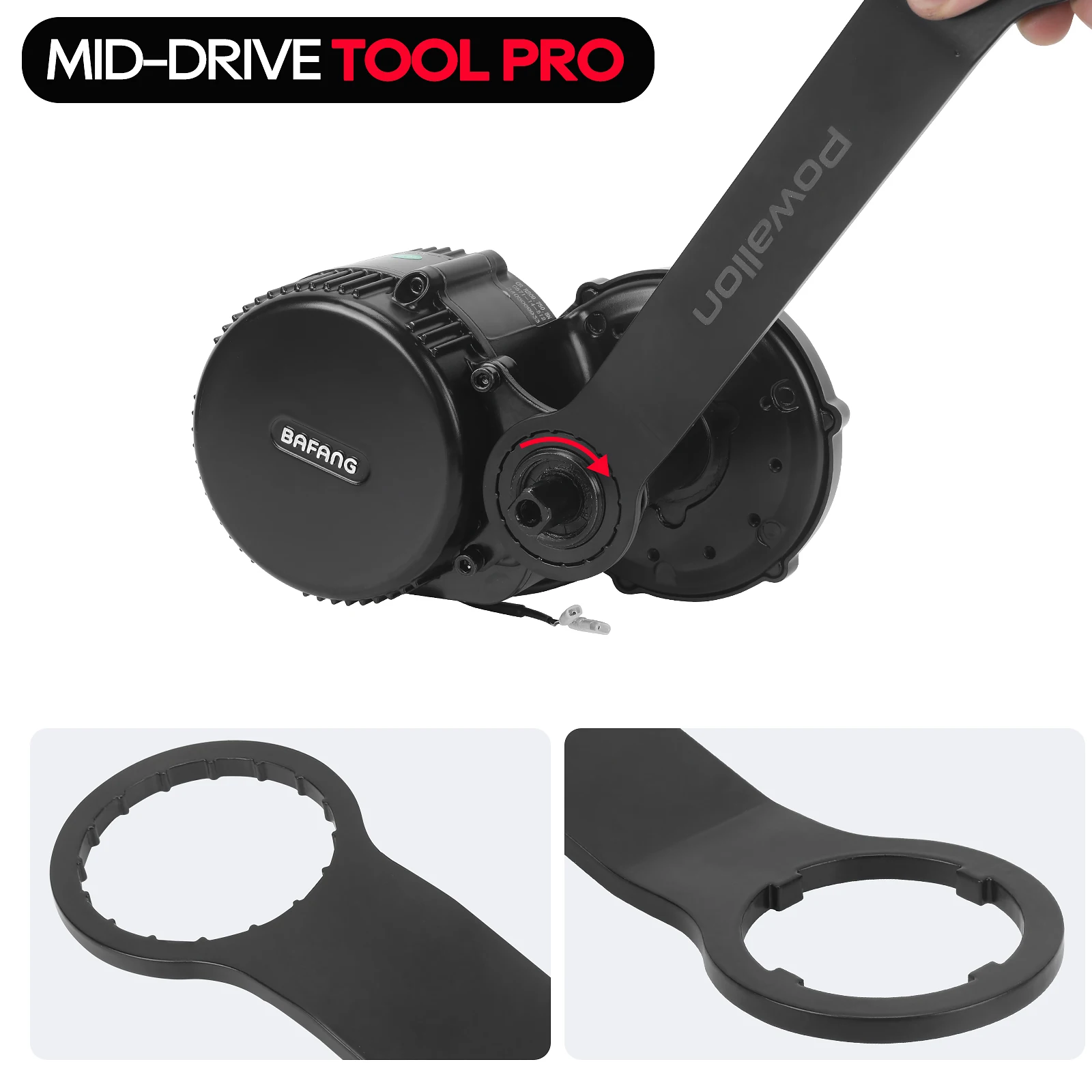 Powallon PRO BAFANG TONGSHENG Mid-drive Motor Installation Tool Wrench electric bike conversion kit electric bike accessories-BB Threaded Center Axle Tool