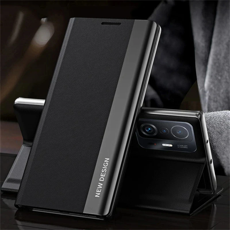 Leather Flip Phone Case with Stand