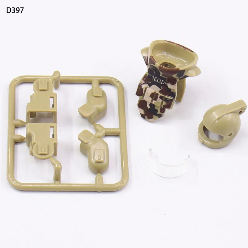 WW2 Military Building Block Set: Soldier Figures with Mini Camouflage and EOD Gear