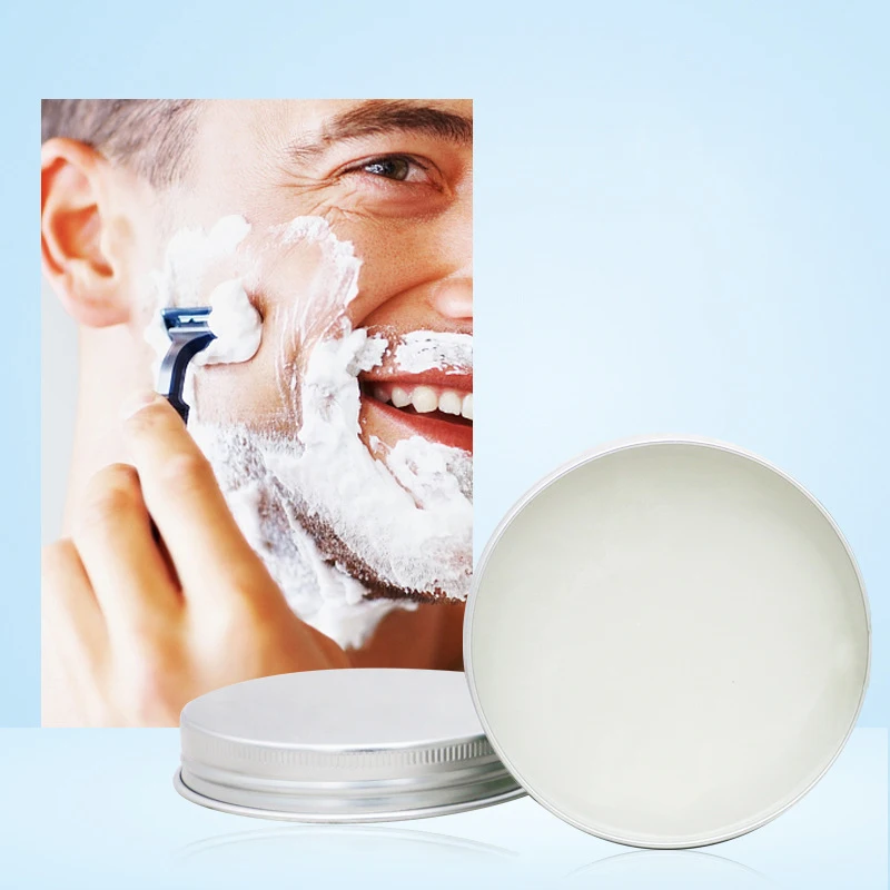 Mint Scent Men&rsquo;s Shaving Soap Aluminum Boxed Foam Rich Gentle Handmade Soap Shave Beard Cream 60g