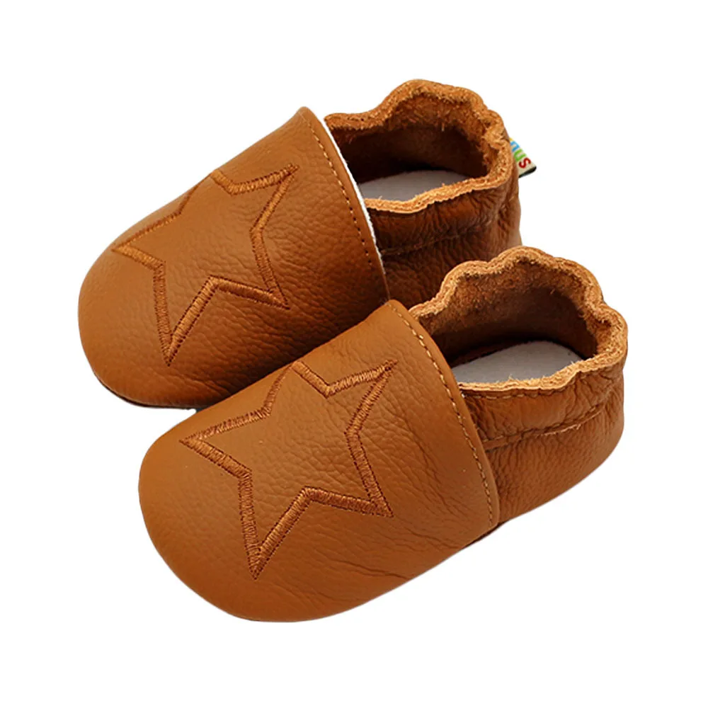 Baby Cowhide Leather Casual Crib Shoes For First Steps For Toddlers Girl Boys Newborn Infant Educational Walkers kids Sneakers baby shoes