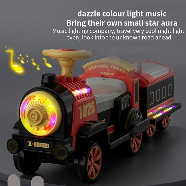 Children's Electric Car Four-wheel Remote Control Car Boy Girl Child Baby Toy Train Can Sit Two Adults Kids To Ride Drive Riding 4