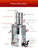 Stainless Steel Distillation Tower Brewing Machine Alcohol Distiller Wine Brandy Brewing Kit Essential Oil 5