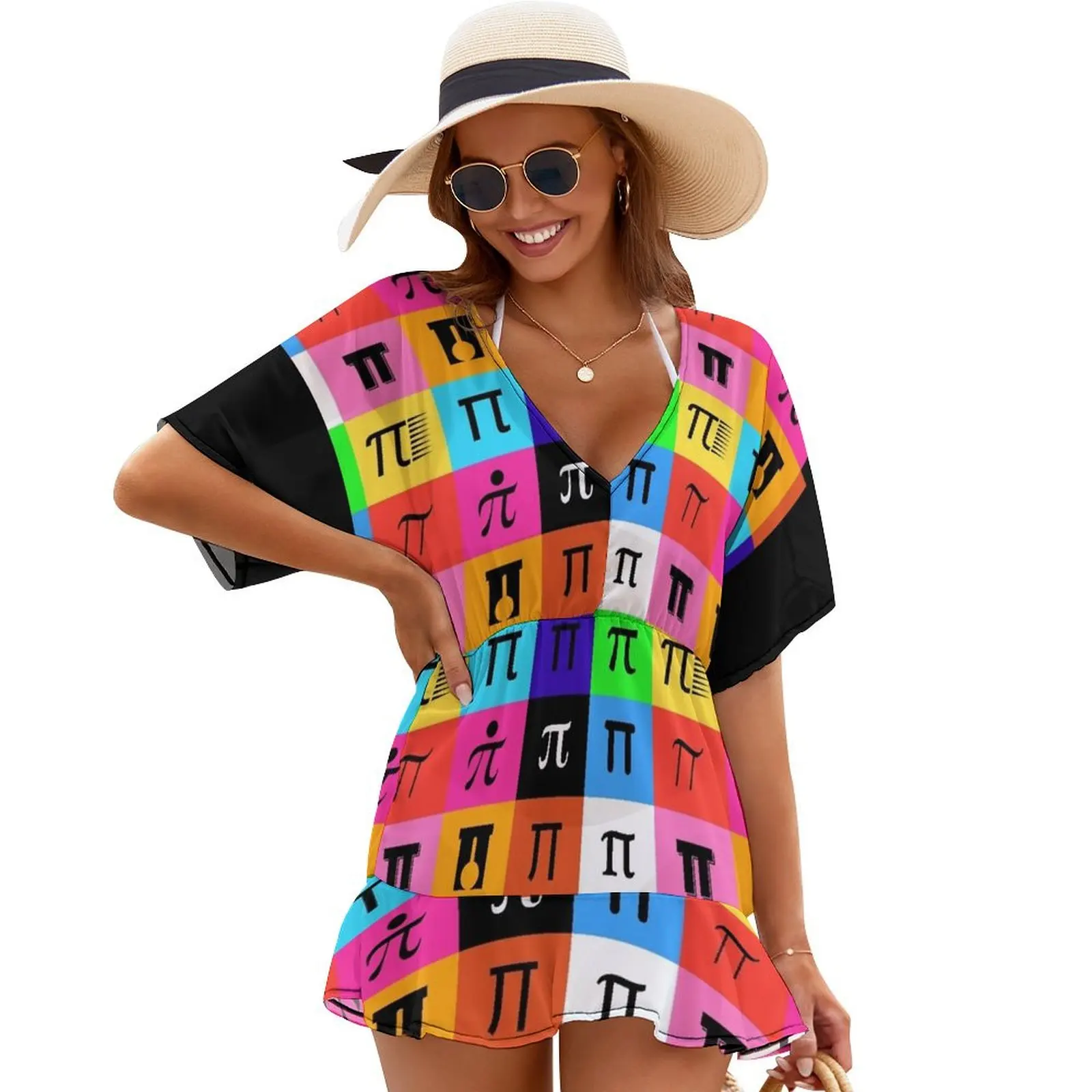 

colorblock happy pi day Cover Ups dress dresses luxury dress