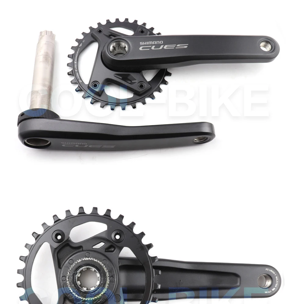 Description Picture 3 of itemSHIMANO CUES U6000 U8000 CRANKSET FC-U6000 9/10/11Speed Crankset for MTB Bike 170MM/175mm Crank 30T/32T/40T/42T Chainring