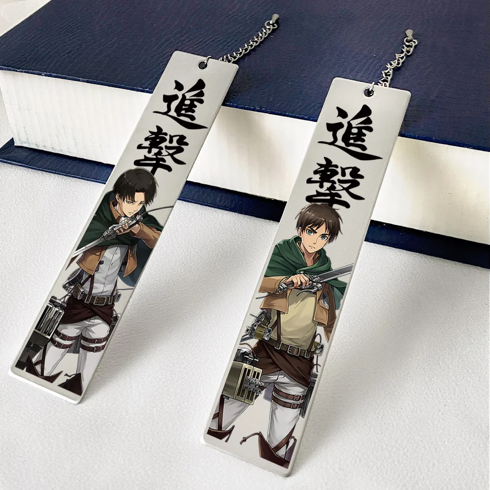 Anime Attack On Titan Levi Ackerman Cartoon Metal Bookmarks Pagination ...