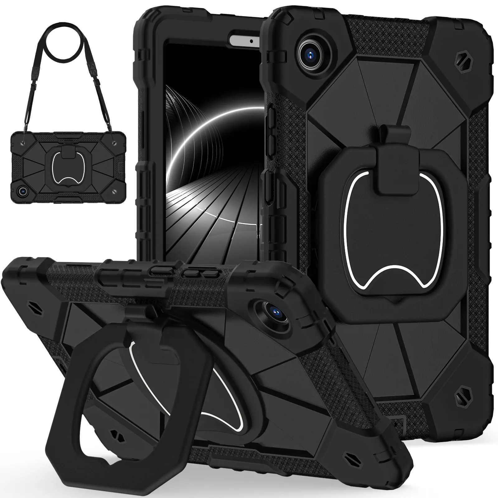 Child-Safe Protective Tablet Cover with Handle and Shoulder Strap