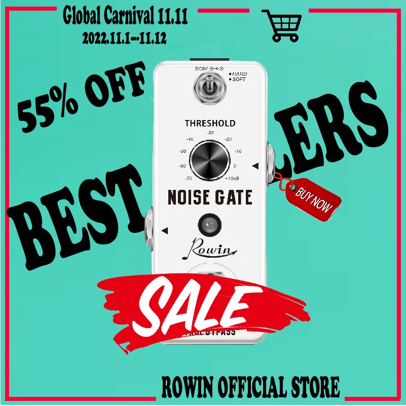 Rowin LEF 319 Guitar Noise Gate Pedal Noise Killer Pedals Noise