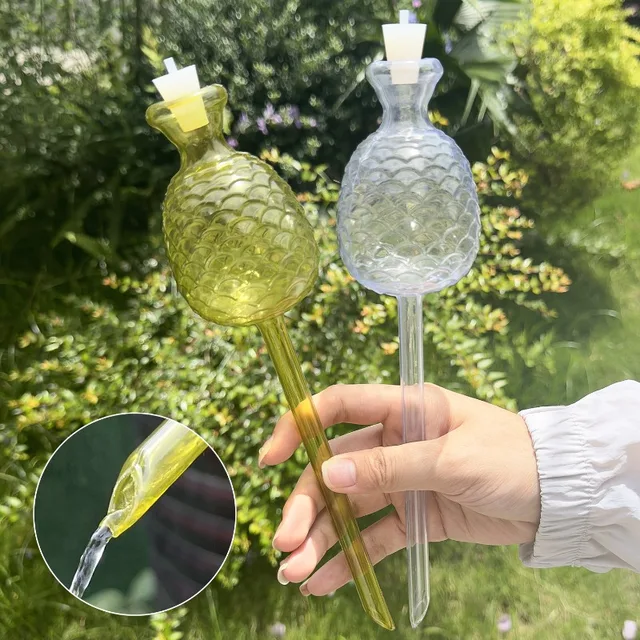 10/1x distributeur d'eau automatique pour plantes boule en plastique auto-arrosage fleurs intérieures et extérieures canettes d'eau pot de fleurs dispositif d'irrigation goutte à goutte 2