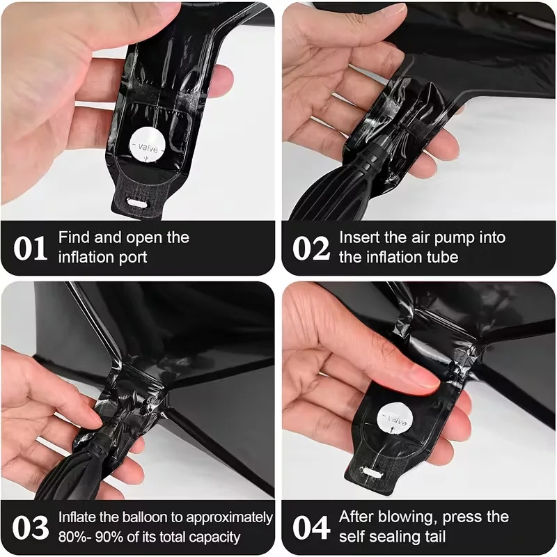 1-5Pcs Eid Mubarak Aluminum Foil Balloons Ramadan Kareem Islamic Muslim Festival Party Decoration Supplies Gift Box Helium Ball