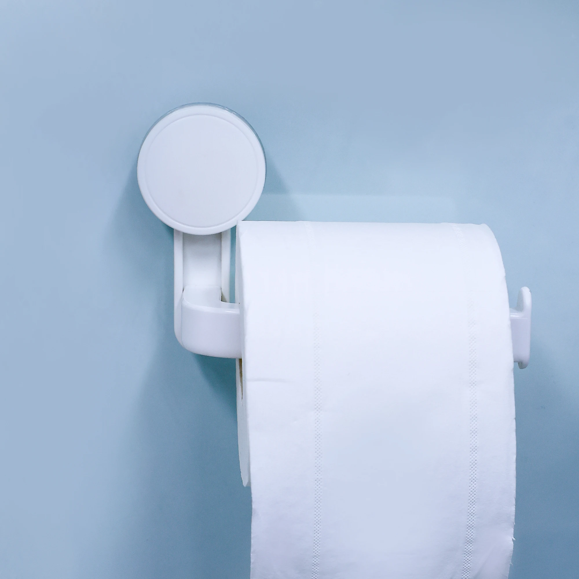 Towel Rack Seamless Wall-absorbing Towel Bar Paper Towel Holder Toilet Roll Holder Creative Bathroom Punch-free Paper Storage Rack