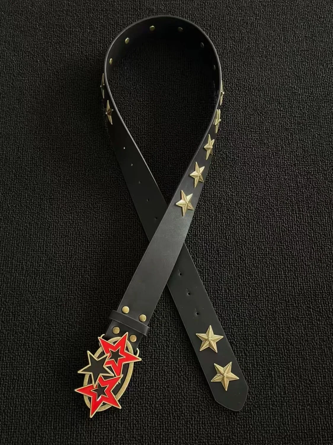 Modischer Hip-Hop Y2K Retro Sternschnallengürtel, Stilvolles Accessoire für Jeans, Unisex-Gürtel für Männer und Frauen, Trendiger Modegürtel – Detail 3