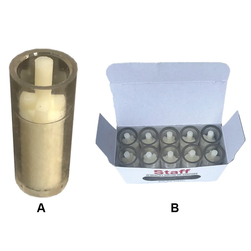 10/5/1Pc Car Aircon Oil Checker R134A Auto Air Conditioning System Refrigeration Oil Testing Instrument A/C Oil Test Cotton Tool