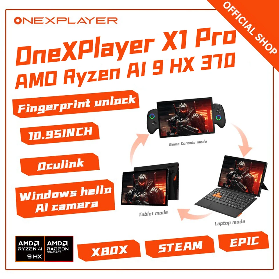 OneXPlayer X1 Pro AI 9 HX 370 32GB/2TB Onexplayer X1 PRO AMD AI HX 370