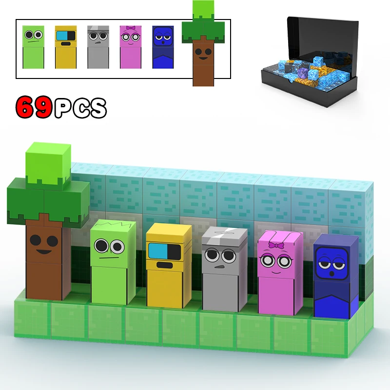 Magnetic Building Blocks Magnetic Assembly Toy Magnetic Alphabet Toys Sprunki Figures Magnetic Blocks Set Build Mine Magnet World Frozen Edition Sensory Toys Princess Castle Birthday Easter Gifts