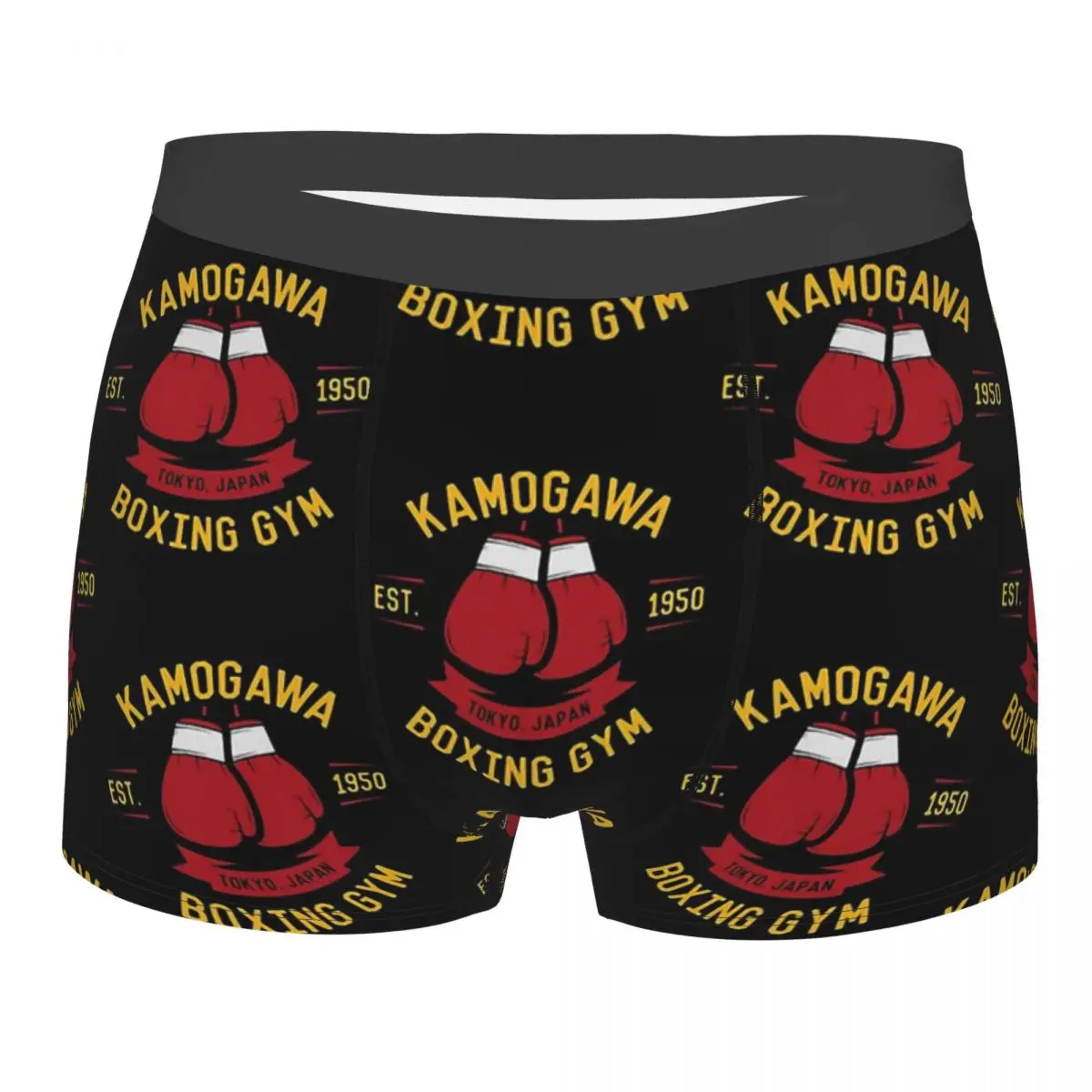 

Kamogawa Boxing Gloves Shirt Men Boxer Briefs Kamogawa Highly Breathable Underpants High Quality Print Shorts Birthday Gifts