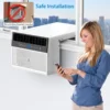 6000 BTU Window Air Conditioner With Washable Filter, Remote Control, Quiet Operation,Fan,Cools Up to 269 Square Feet, 115V/60Hz 2