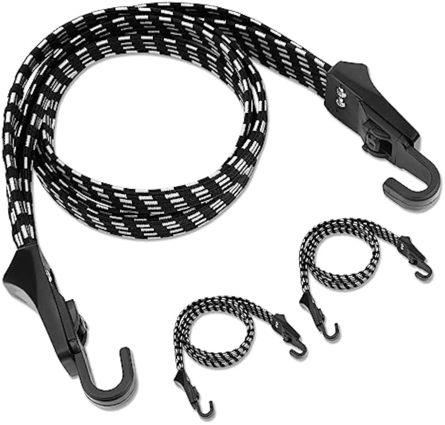 Elastic Bike Strap Adjustable Bungee Cords with Hooks Tensile Resistant Luggage Straps Rope 2Pcs bicycle strap bicycle fixing strap bicycle fixing band