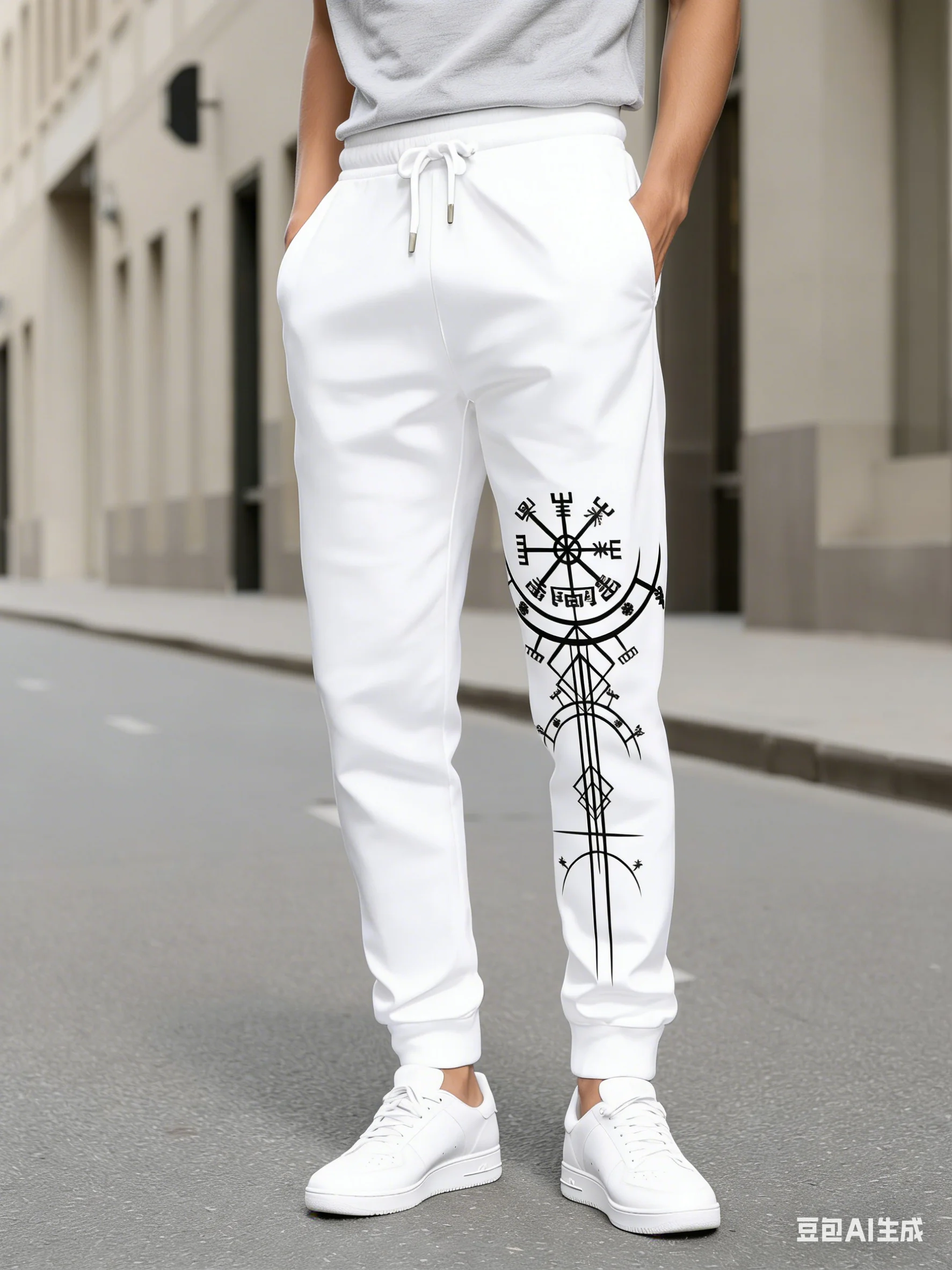 2026 Autumn and Winter Men Casual Sports Outdoor Jogging Pants Large Size Hip-hop Gothic Texture
