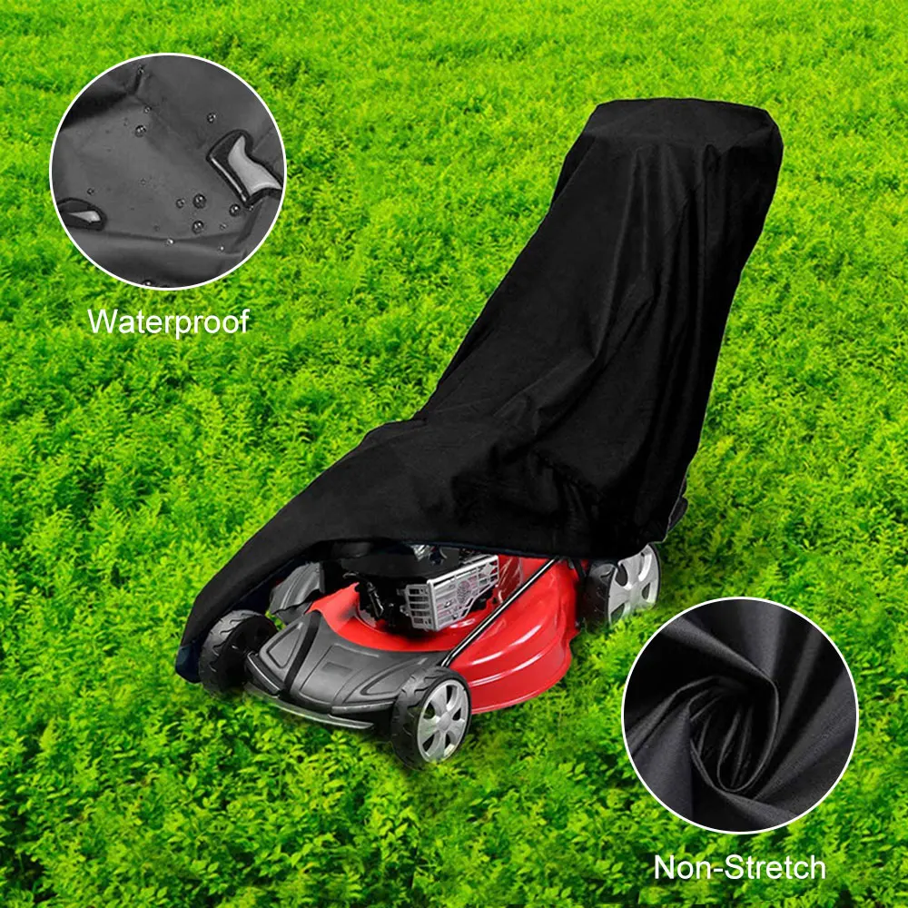 Universal Lawn Mower Cover Waterproof Dust Rain Proof Cover Outdoor Garden  Sunscreen Tractor Lawn Mower Cover For Garden Tool