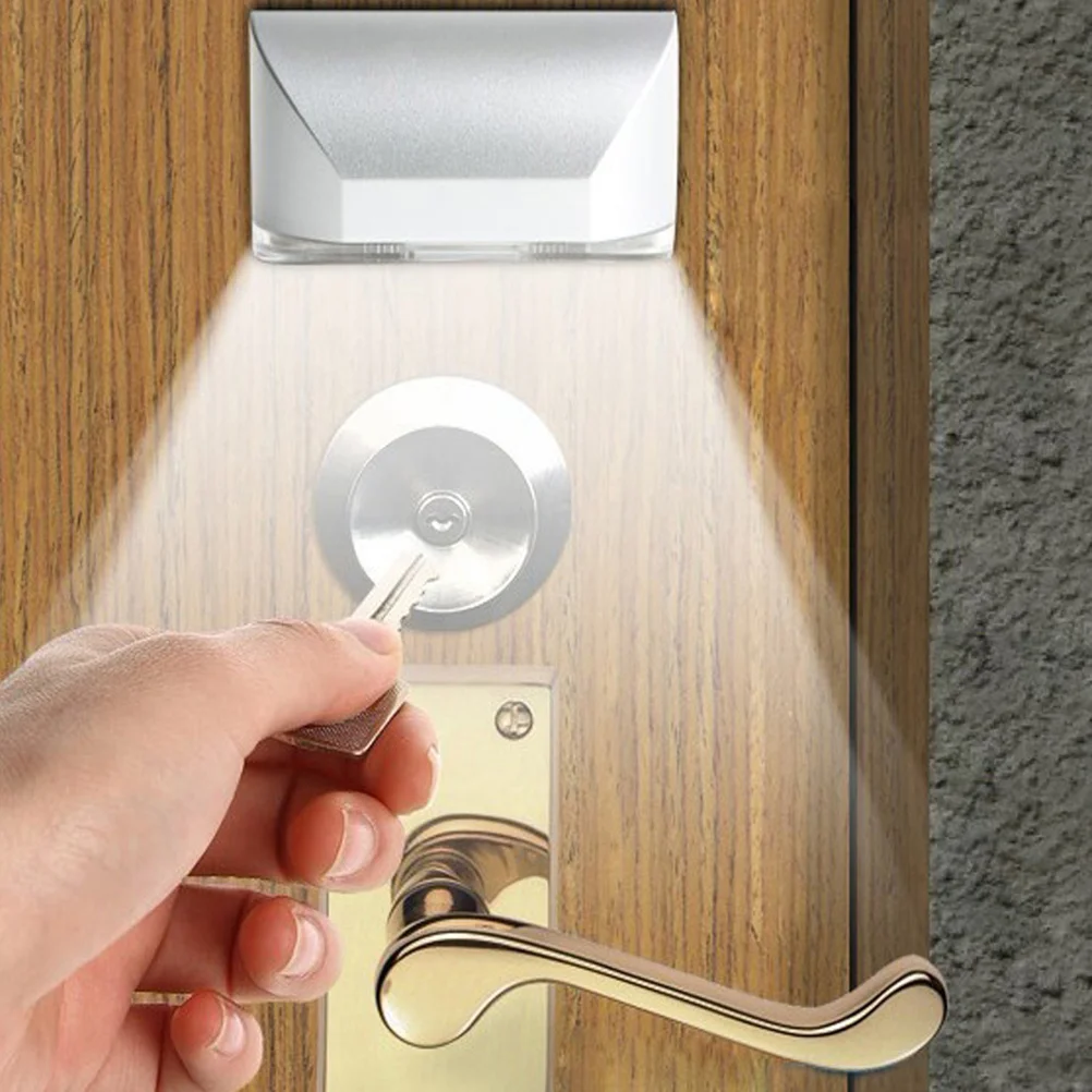 Induction Light Door Lock Home Keyhole Lamp LED Intelligent Abs Sensor Motion Night for Stairway