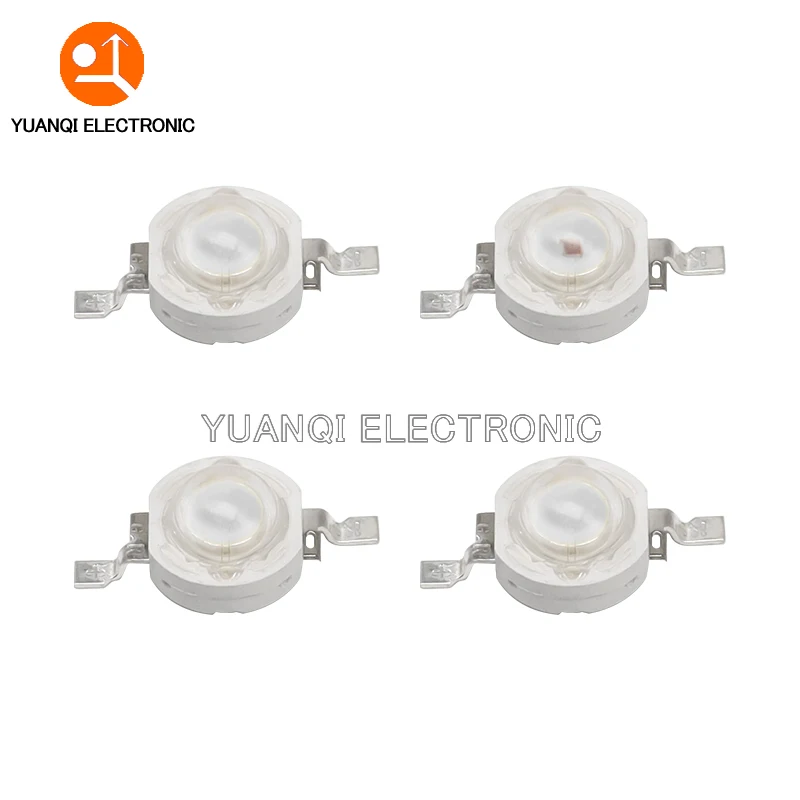 Componenti LED Per Illuminazione 10 Emettitori LED Ad Alta Potenza 3W Arancione 600-610nm - Perline Luce Con Base Stella 20mm Emettitore LED Ad Alta Potenza Base Stella 20mm