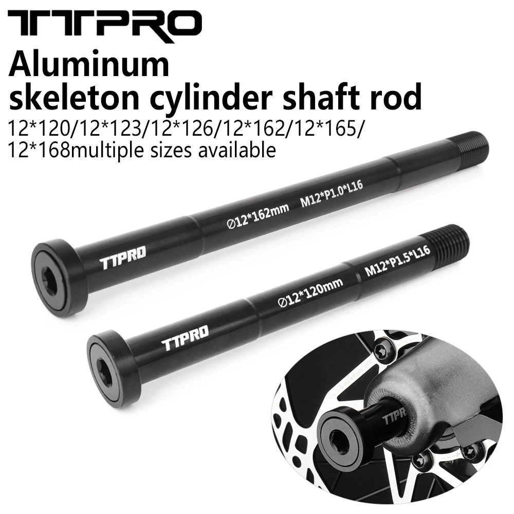 Bicycle Thru Axle Mountain Road Bicycle Aluminum Alloy Thru Axle Thru 12x142 12x148 Rear Hub Axle Bike Fork 12x100 12x110 Shaft