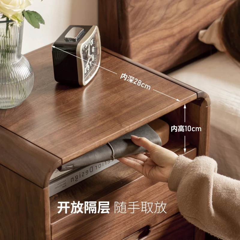 Furniture Home Bedroom Bedside Room Dressers De Lit Bluetooth Speakers Wood Night Table De Chevet Nightstands Cheap Lsy